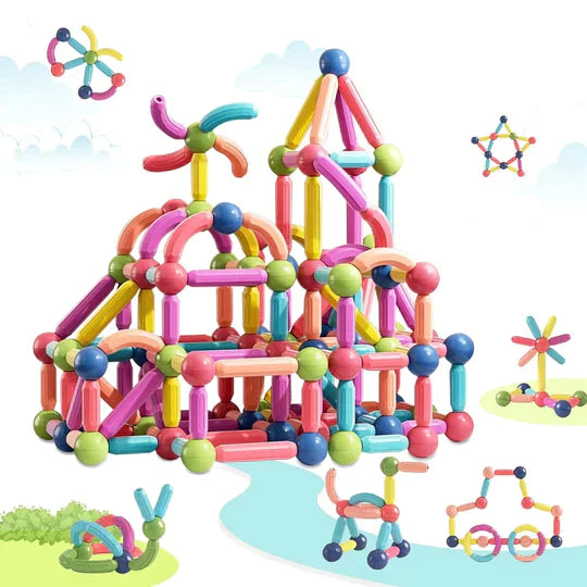 Magnetic Sticks MontessoriĀ® + Free Construction Guide